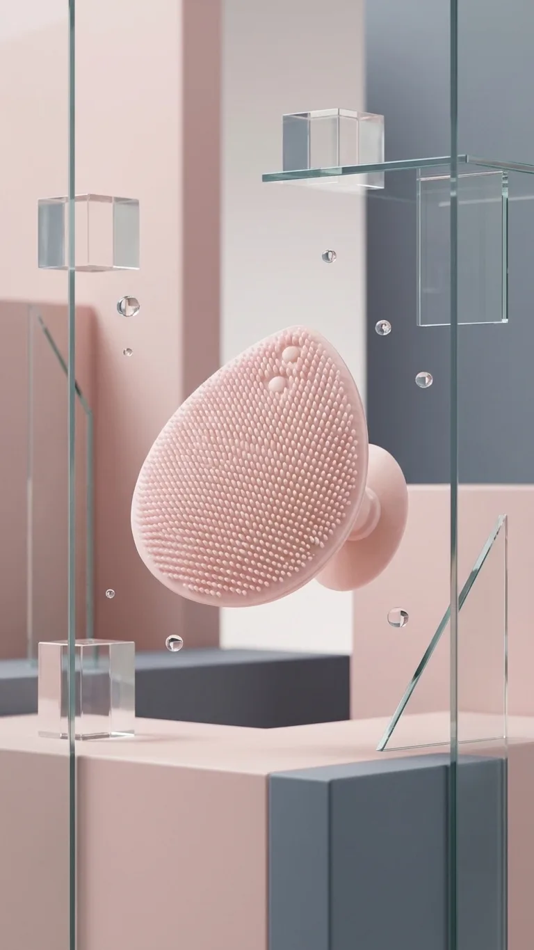 Silicone Facial Cleansing Brush pink