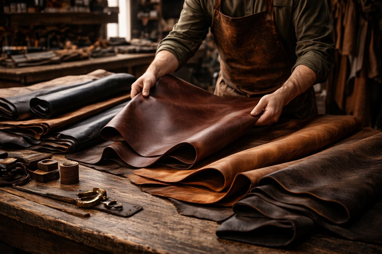 Workshop step 01 — Leatherwork