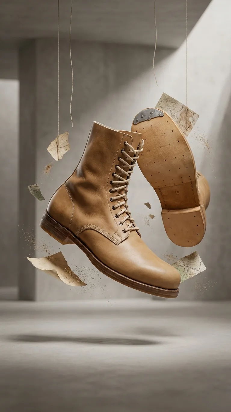 WW2 Fallschirmjäger Boots — 2nd Pattern (Handmade Leather)