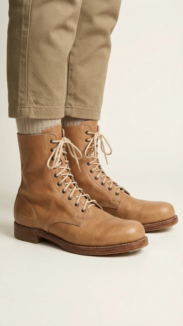 WW2 Fallschirmjäger Boots — 2nd Pattern (Handmade Leather)