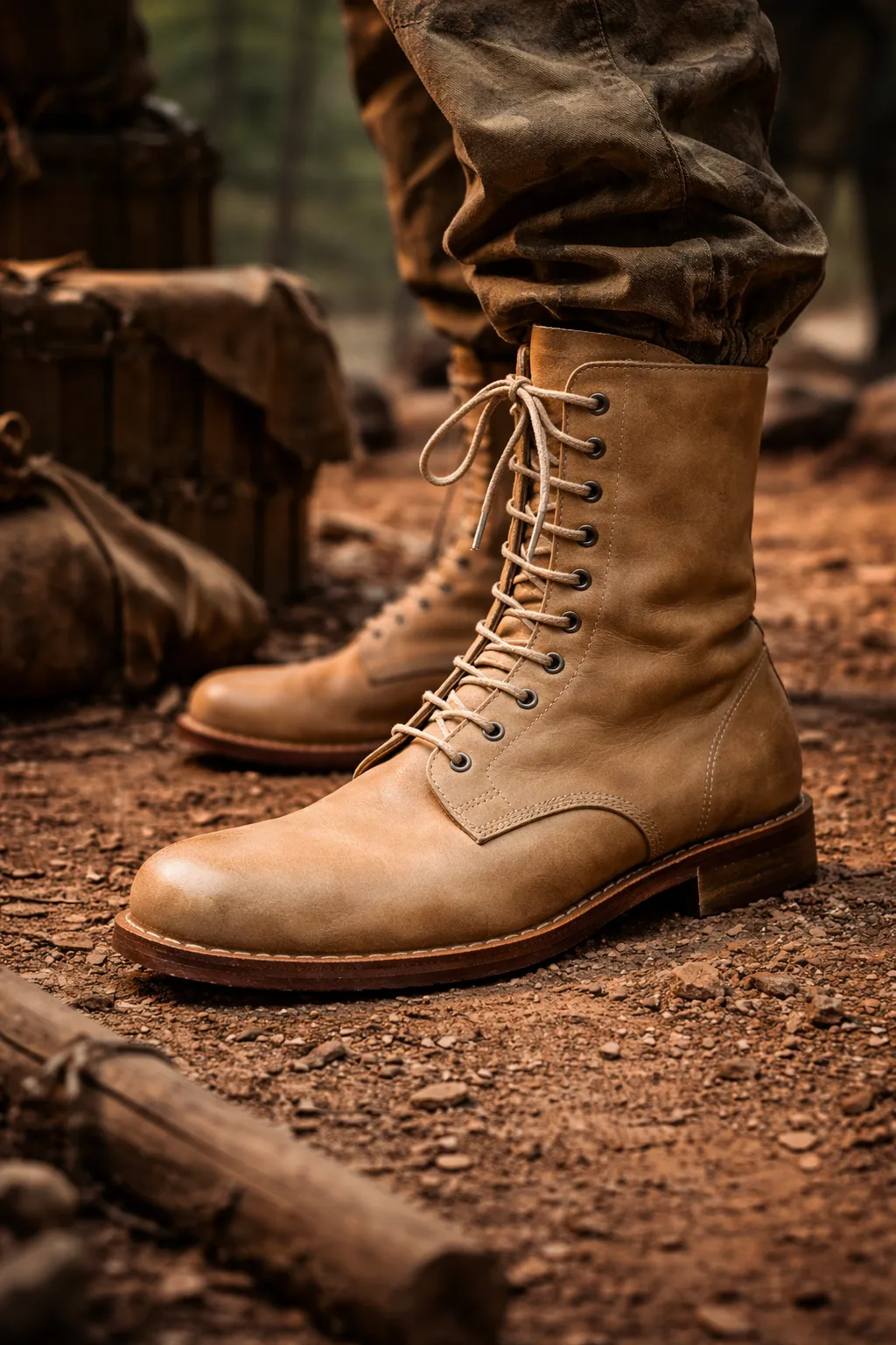 WW2 German Fallschirmjager Boot — 2nd Pattern