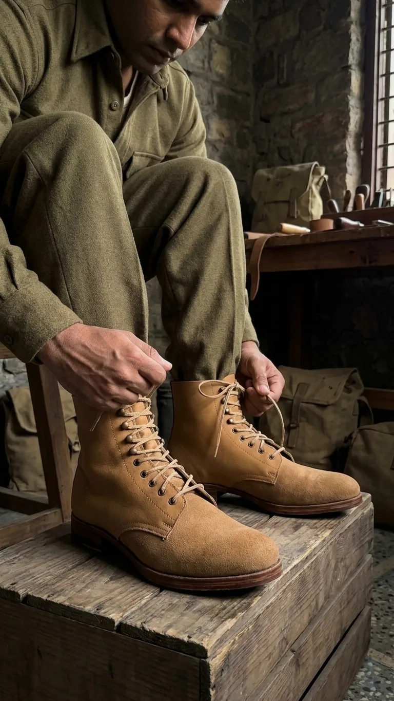 WW2 German Low Boots — M37 Schnürschuhe
