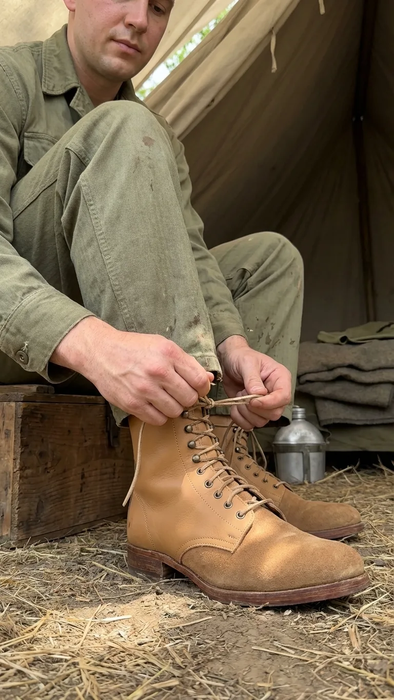 WW2 German Low Boots — M37 Schnürschuhe