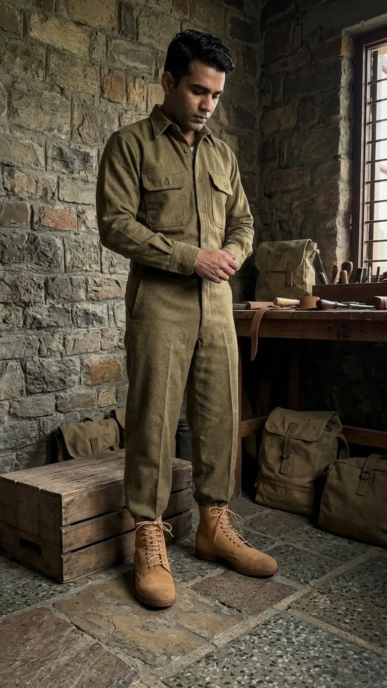 WW2 German Low Boots — M37 Schnürschuhe