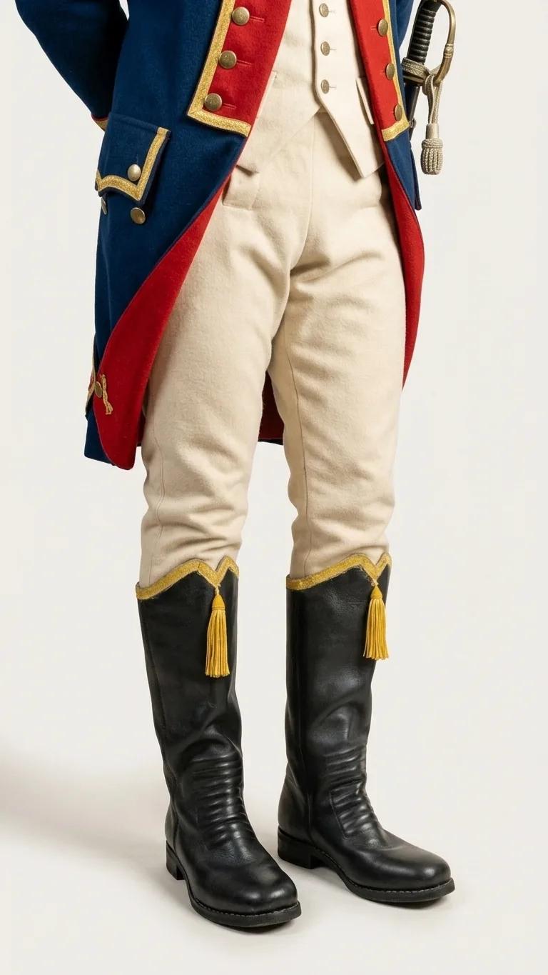 Hessian Style Military Tassel Boots