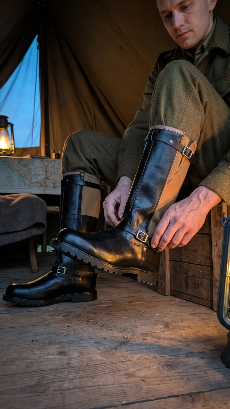 WW2 German Luftwaffe Flight Boots — Pattern 1940