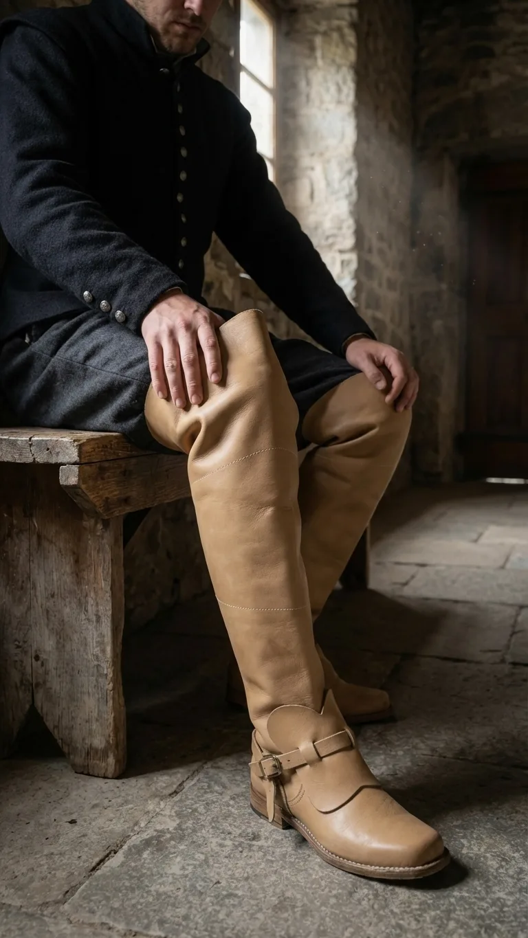 17th Century Musketeer Boot - Authentic 17th Century Style for Reenactments & Fair