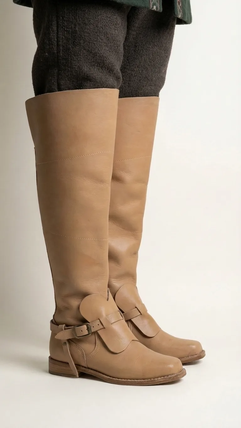 17th Century Musketeer Boot - Authentic 17th Century Style for Reenactments & Fair