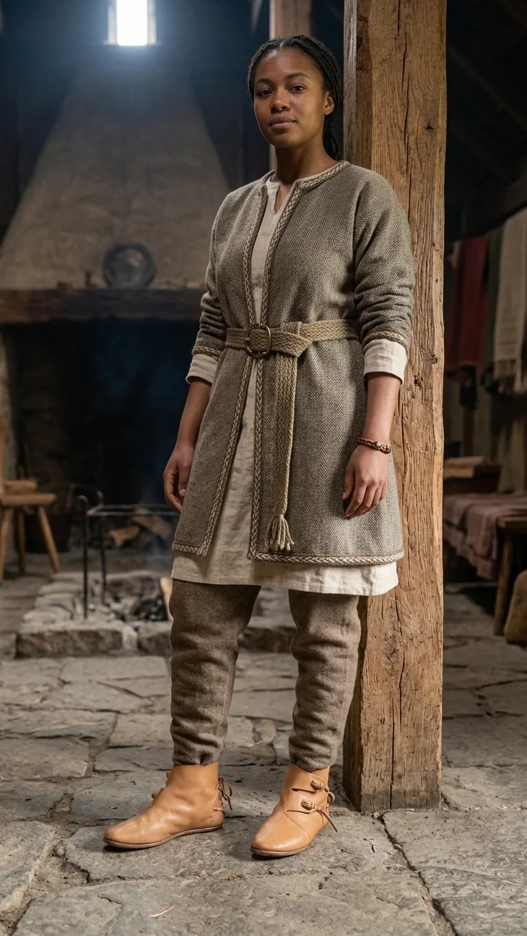 Handcrafted Viking Leather Boots: Jorvik 2-Toggle Reenactment Shoes