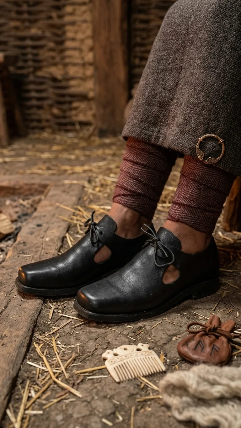 Handmade 17th Century Leather Shoes