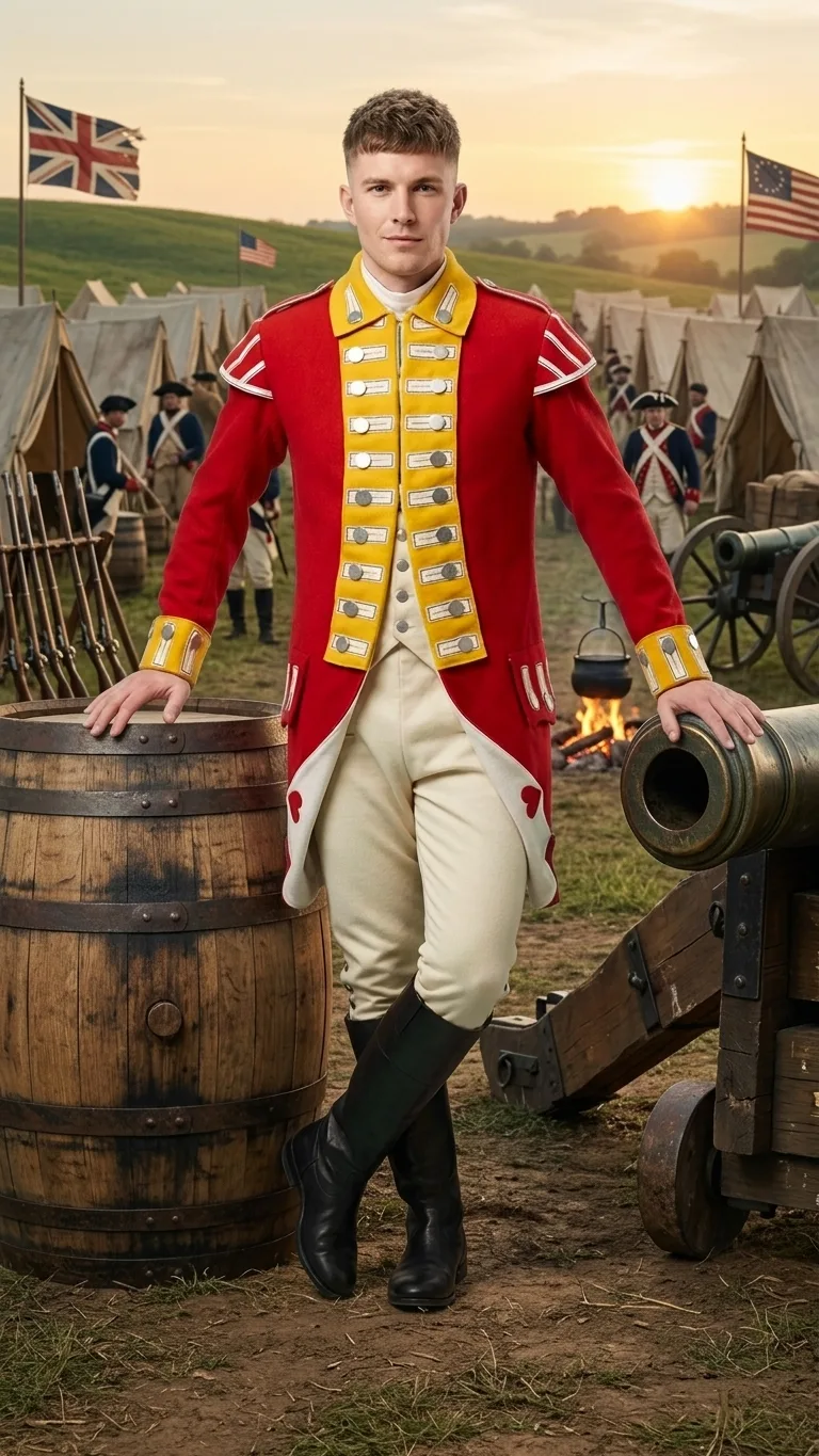 Revolutionary War Wool Coat – His Majesty’s 10th Regiment Uniform Replica | British Redcoat Jacket