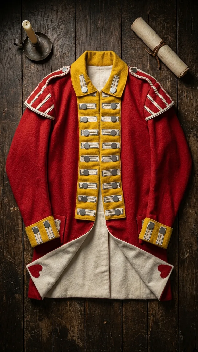 Revolutionary War Wool Coat – His Majesty’s 10th Regiment Uniform Replica | British Redcoat Jacket