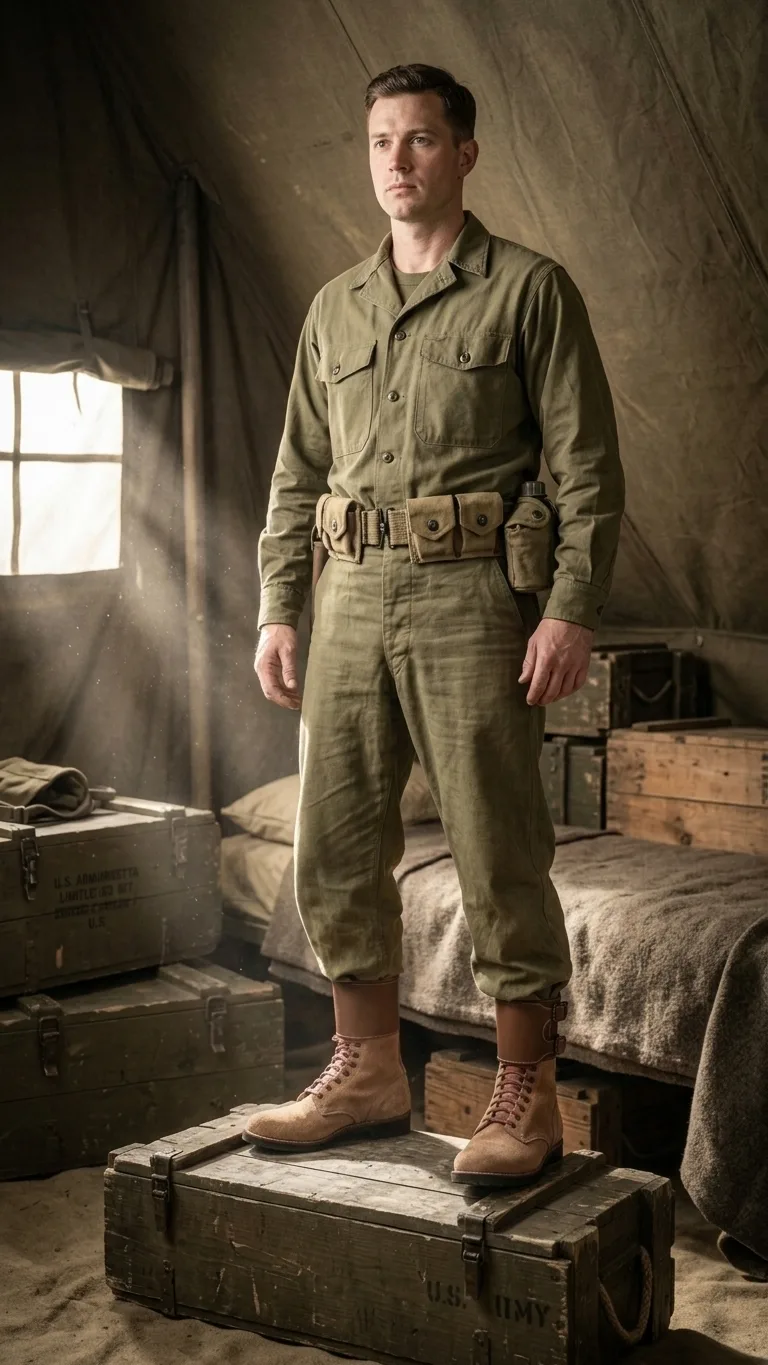 WW2 US Army Leather Buckle Boots – WWII Military Combat Boots