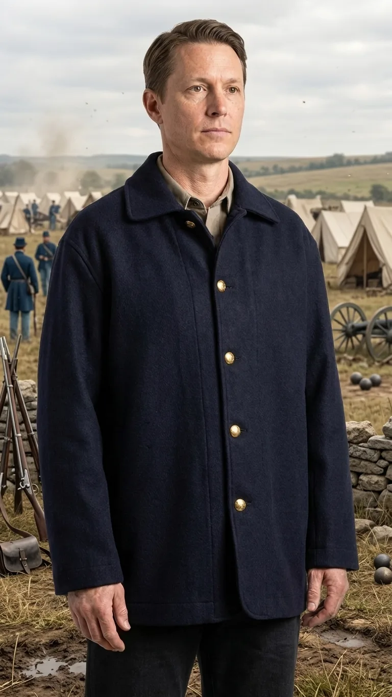 US Civil War Union Federal Navy Blue Infantry Sack Coat