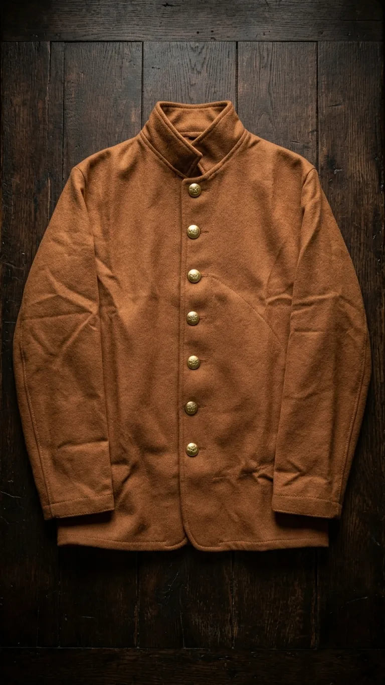 US Civil War Confederate CSA Butternut Wool Sack Coat