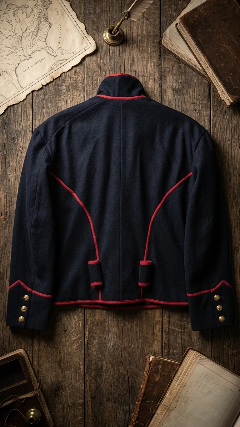 Civil War Union Artillery Shell Jacket – Federal Navy Blue Shell Coat with Red Trim