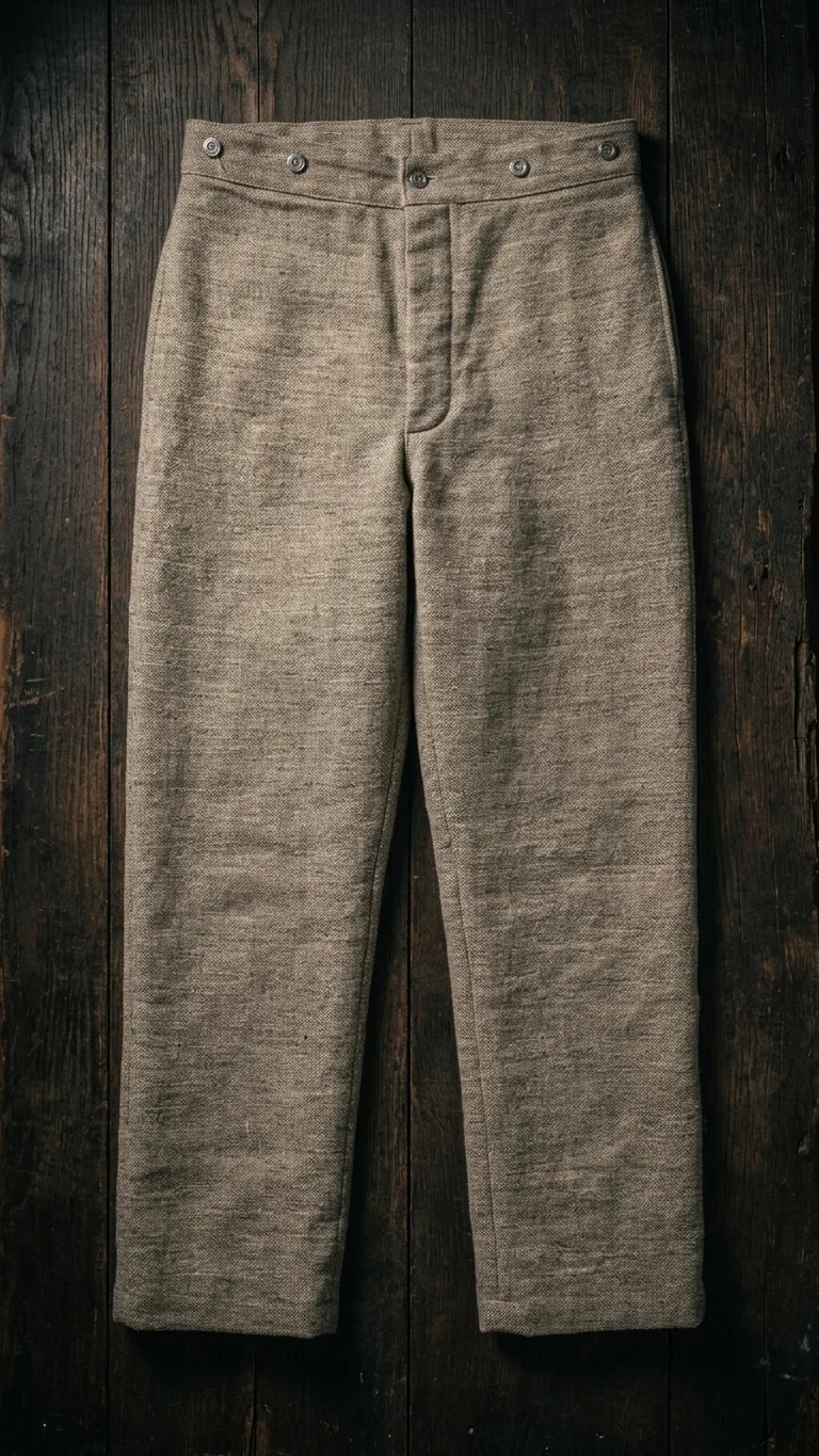 Civil Wa Confederate Jean Wool Trousers – CSA Butternut Military Pants