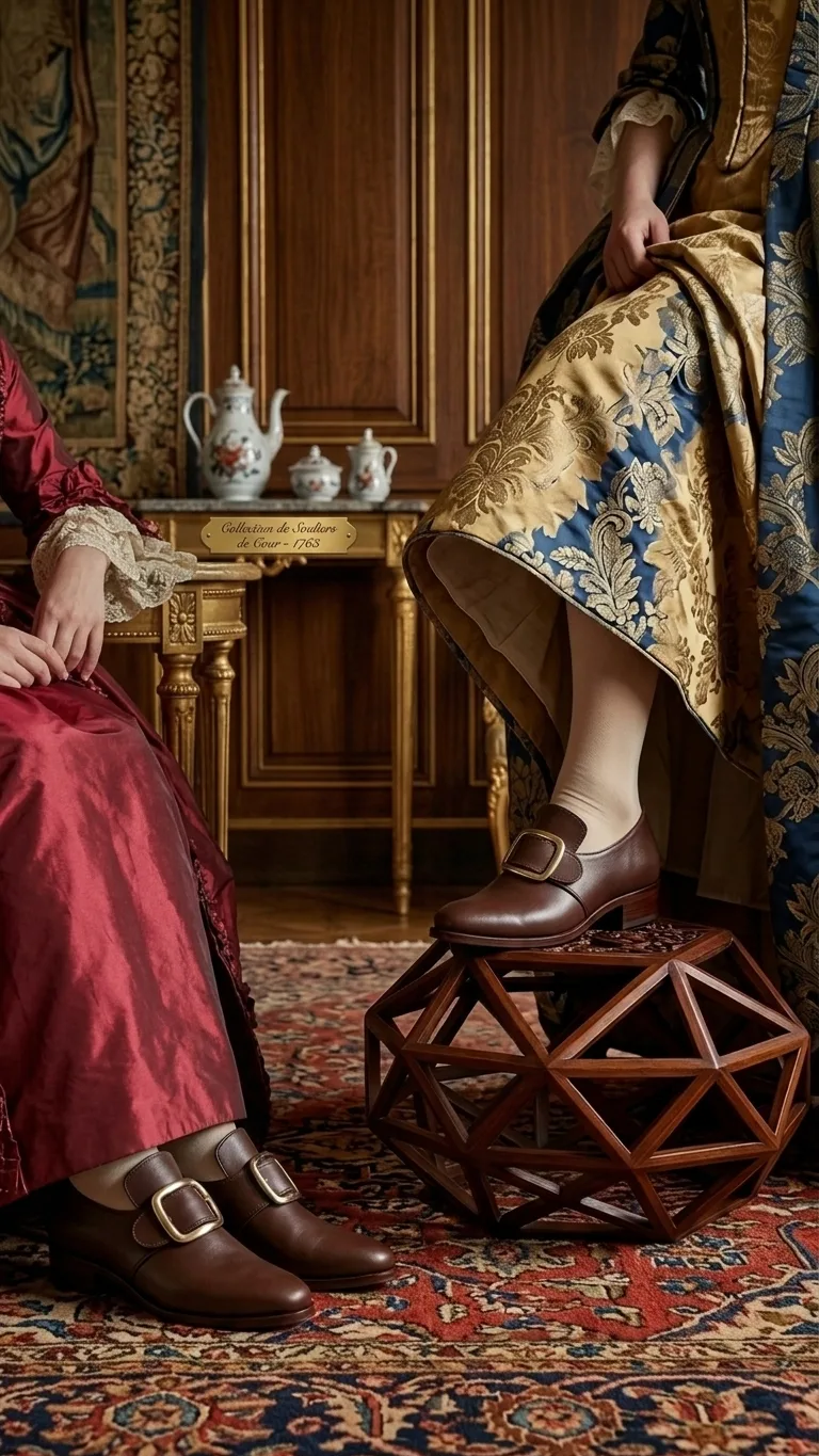 18th Century Colonial Ladies Shoes Handmade – Genuine Cow Hide Leather Historical Reenactment Shoes