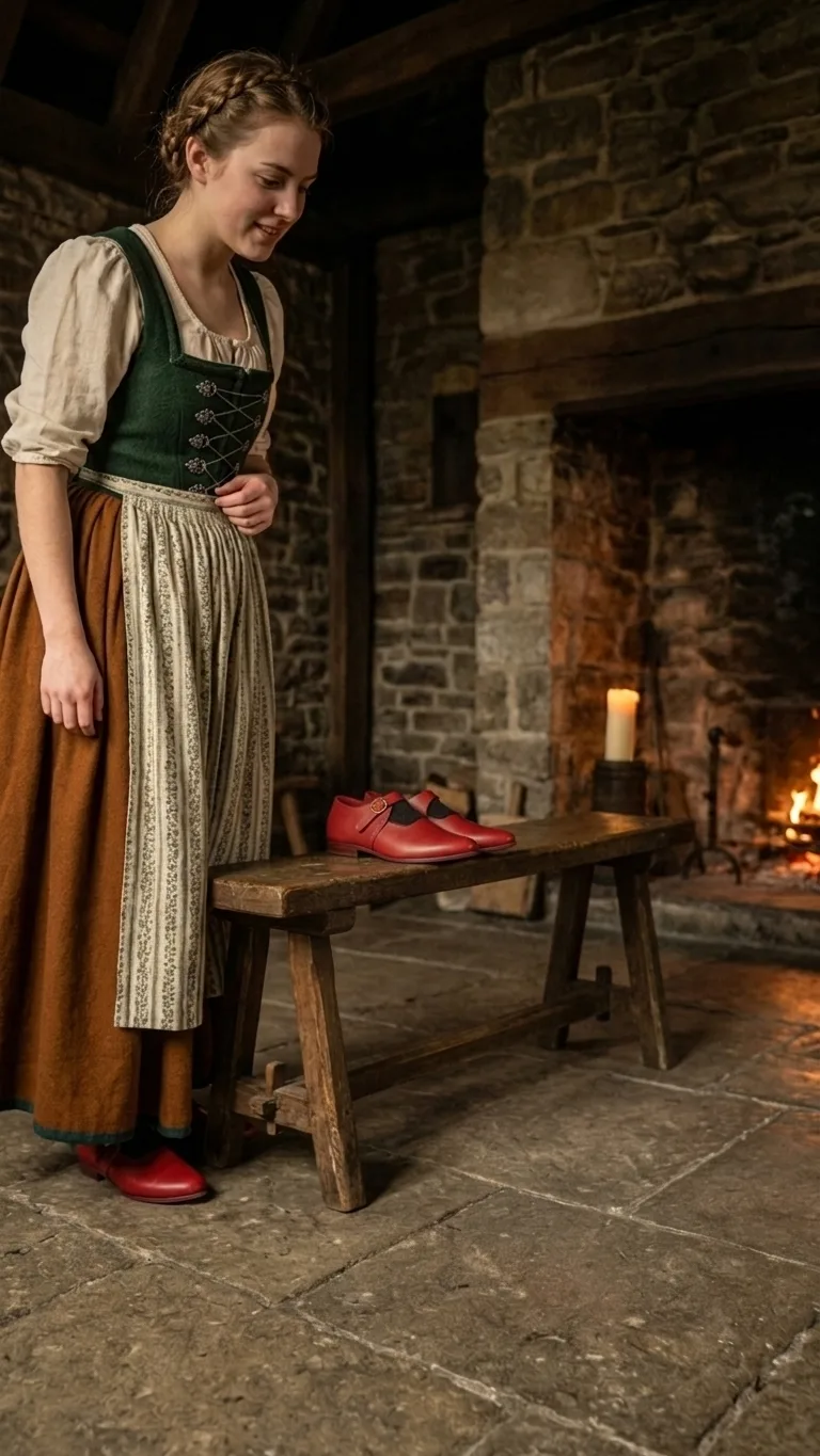 18th Century Ladies Shoes Handmade – Genuine Cowhide Leather Historical Reenactment Shoes