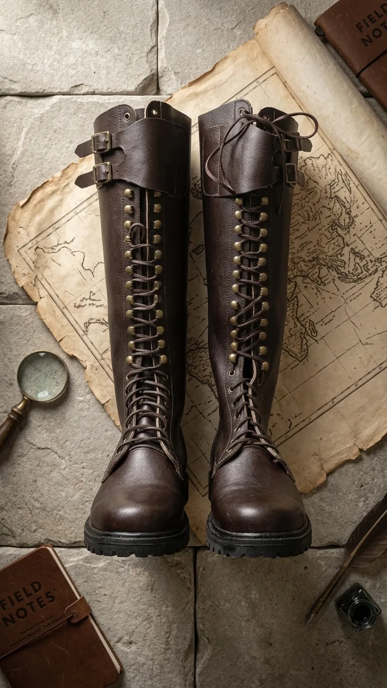 WWII German SA Kampfzeit Tall Boots – Early Brown Leather Sturmabteilung Riding Boots – Pre-1934