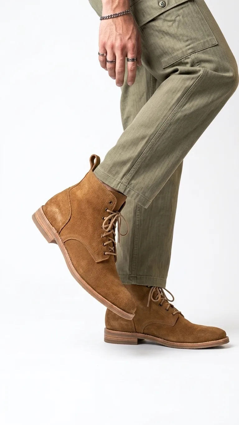 WW2 B5 Boots Rough Side Out