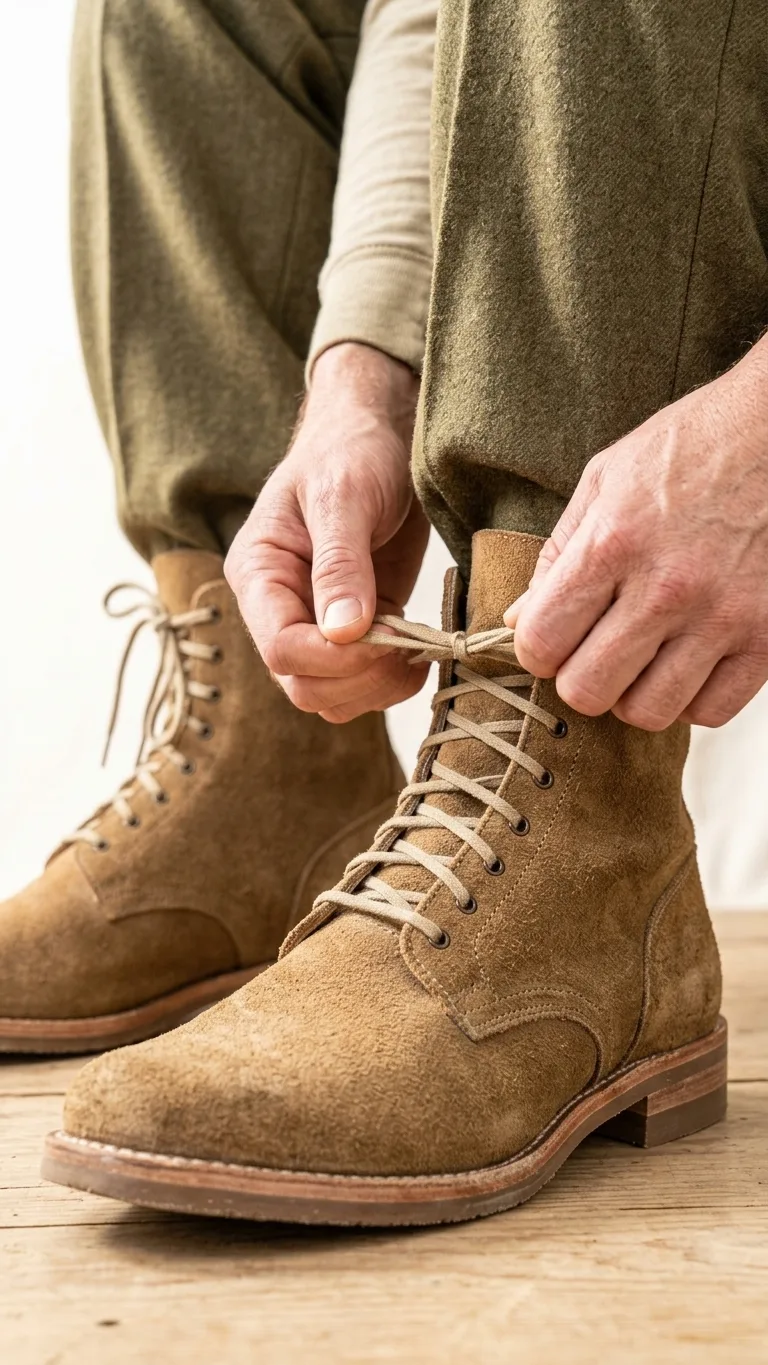 WW2 B5 Boots Rough Side Out
