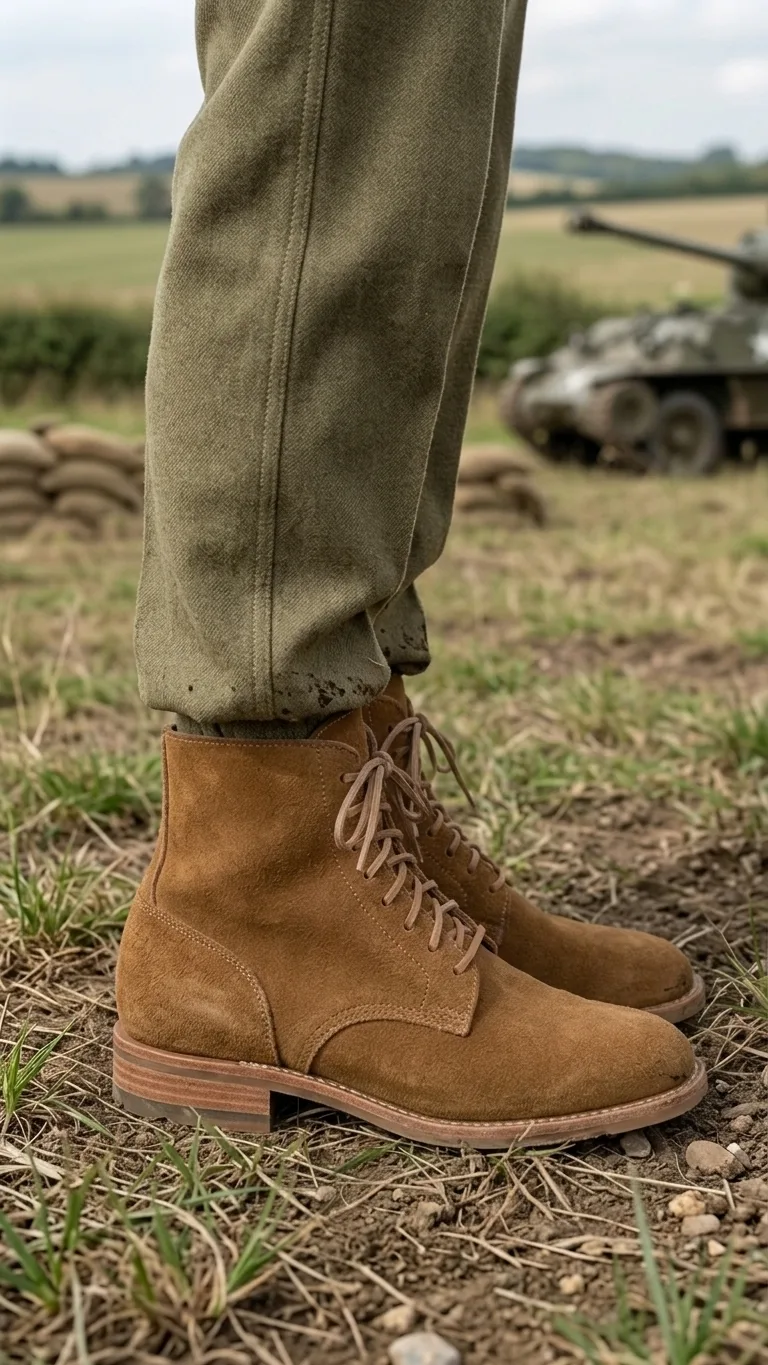 WW2 B5 Boots Rough Side Out