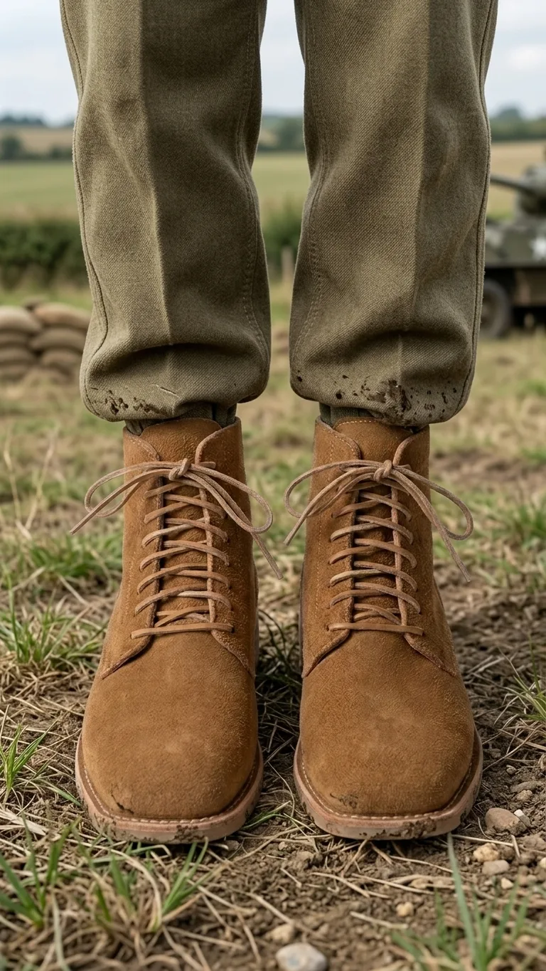 WW2 B5 Boots Rough Side Out