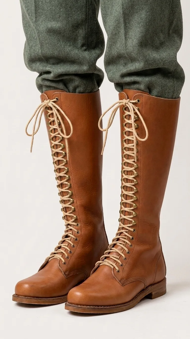 Handmade Ridding Boot With Speed Up Hook & Leather Sole