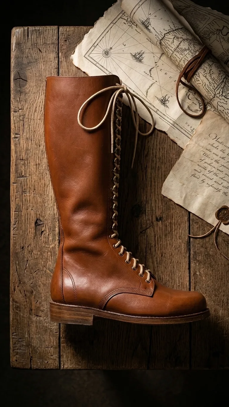 Handmade Ridding Boot With Speed Up Hook & Leather Sole