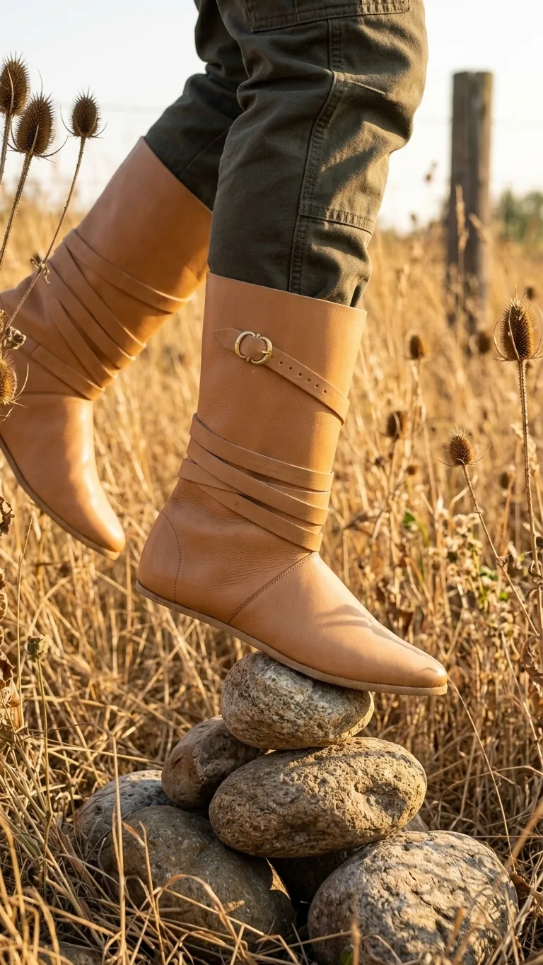 Ernest Medieval Boots – Light Brown | Classic Historical Leather Boots
