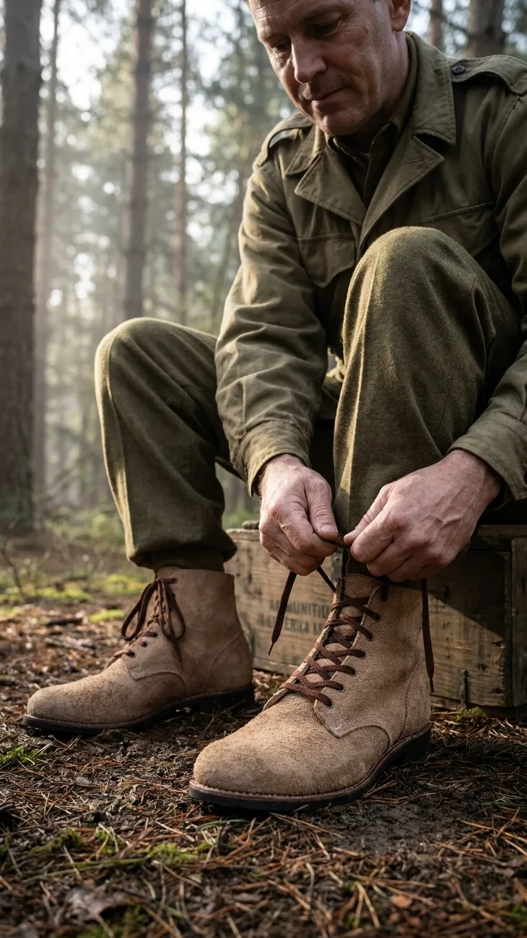 US Army 'Rough Out' Boots - Suede Leather US Size 5 to 15