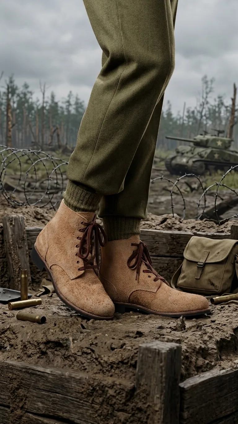 US Army 'Rough Out' Boots - Suede Leather US Size 5 to 15