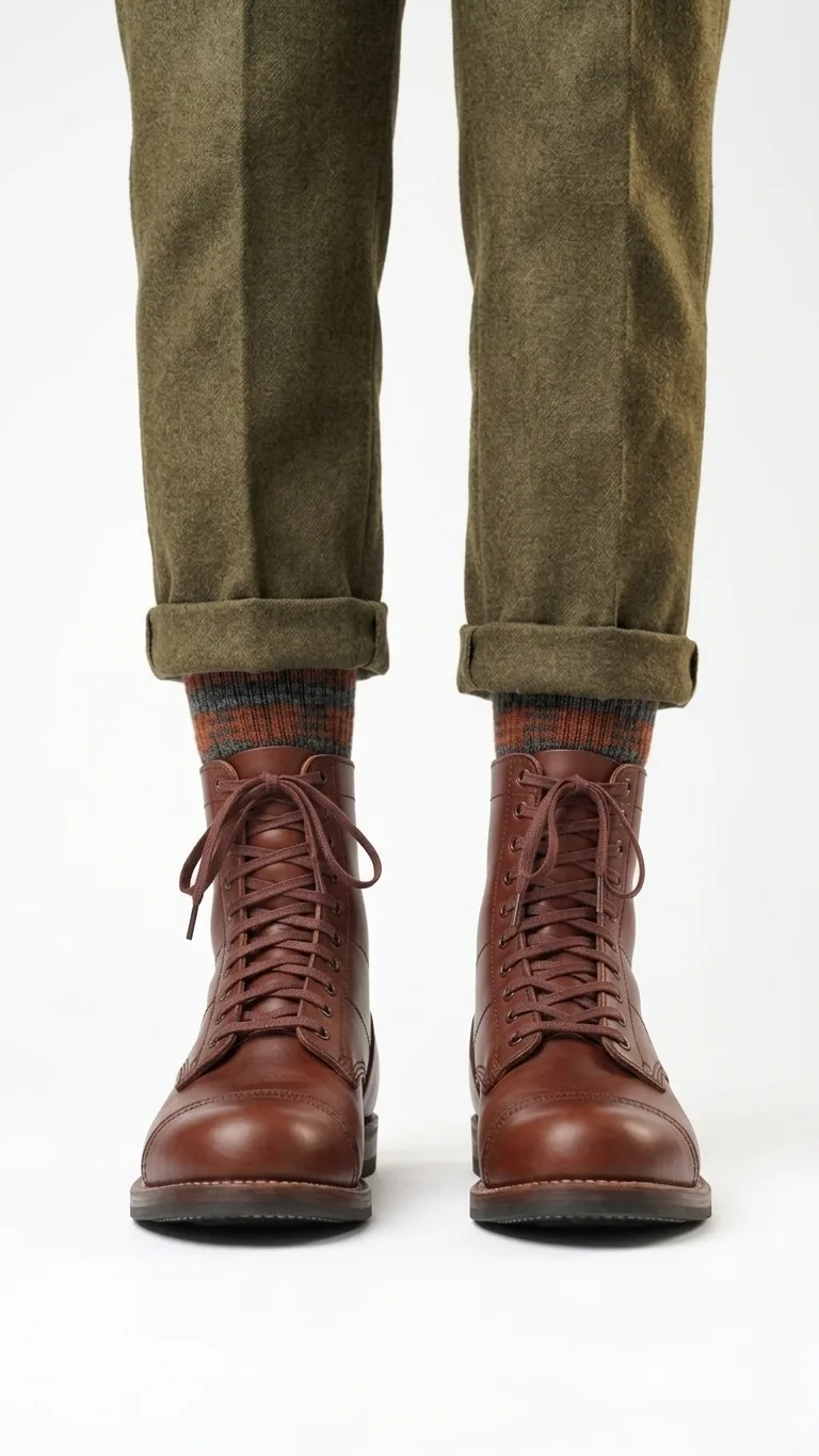 WW2 Reproduction American Paratrooper Boots – US Army Leather Jump Boots