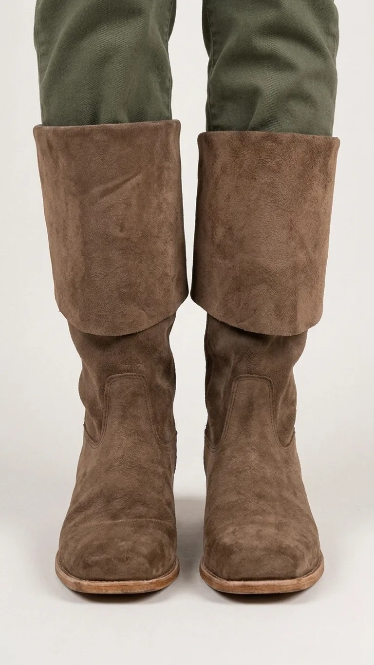 Pirate Boots — Renaissance Leather Boots (Cosplay, LARP, Medieval, Buccaneer)