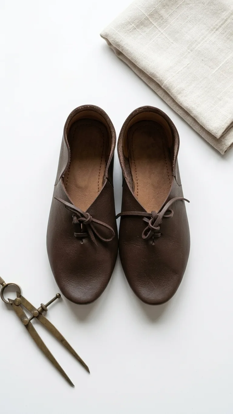 Medieval Turn Shoes | Poulaines & Crackowes Historical Reenactment Footwear