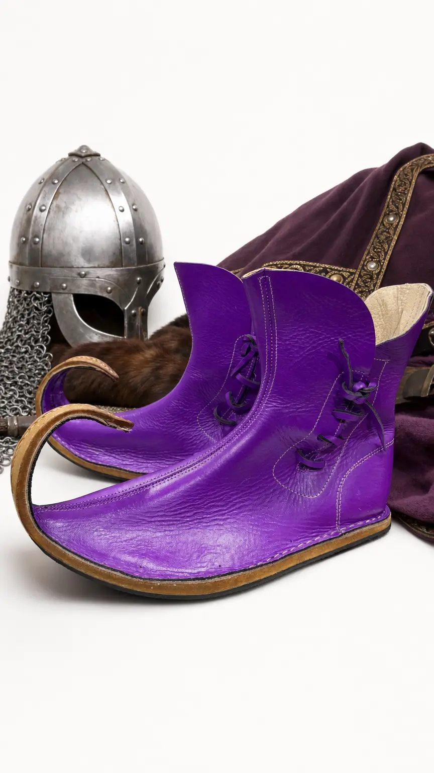 Poulaines: Medieval Pointed Toe Shoes | Handmade Leather