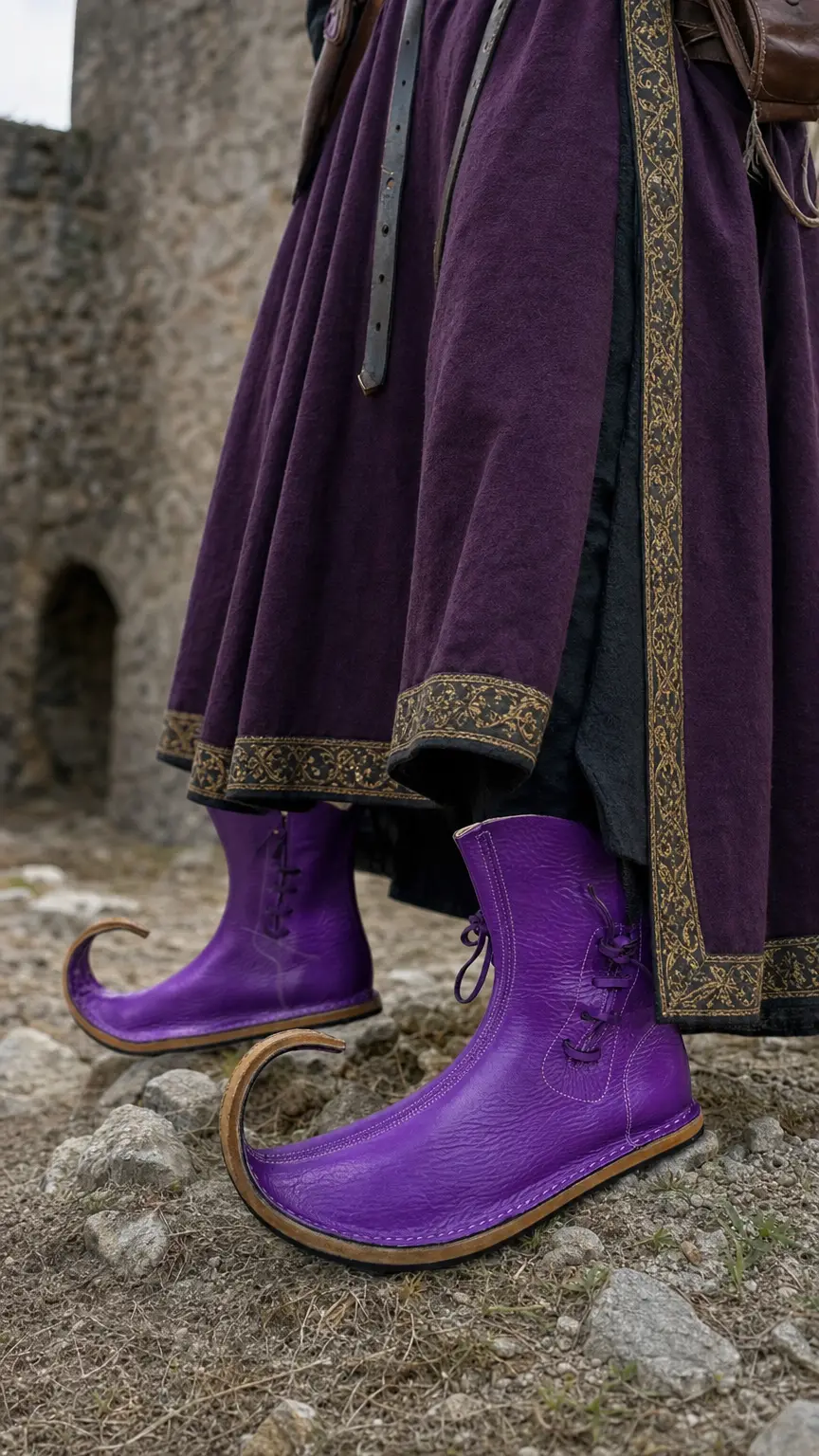 Poulaines: Medieval Pointed Toe Shoes | Handmade Leather