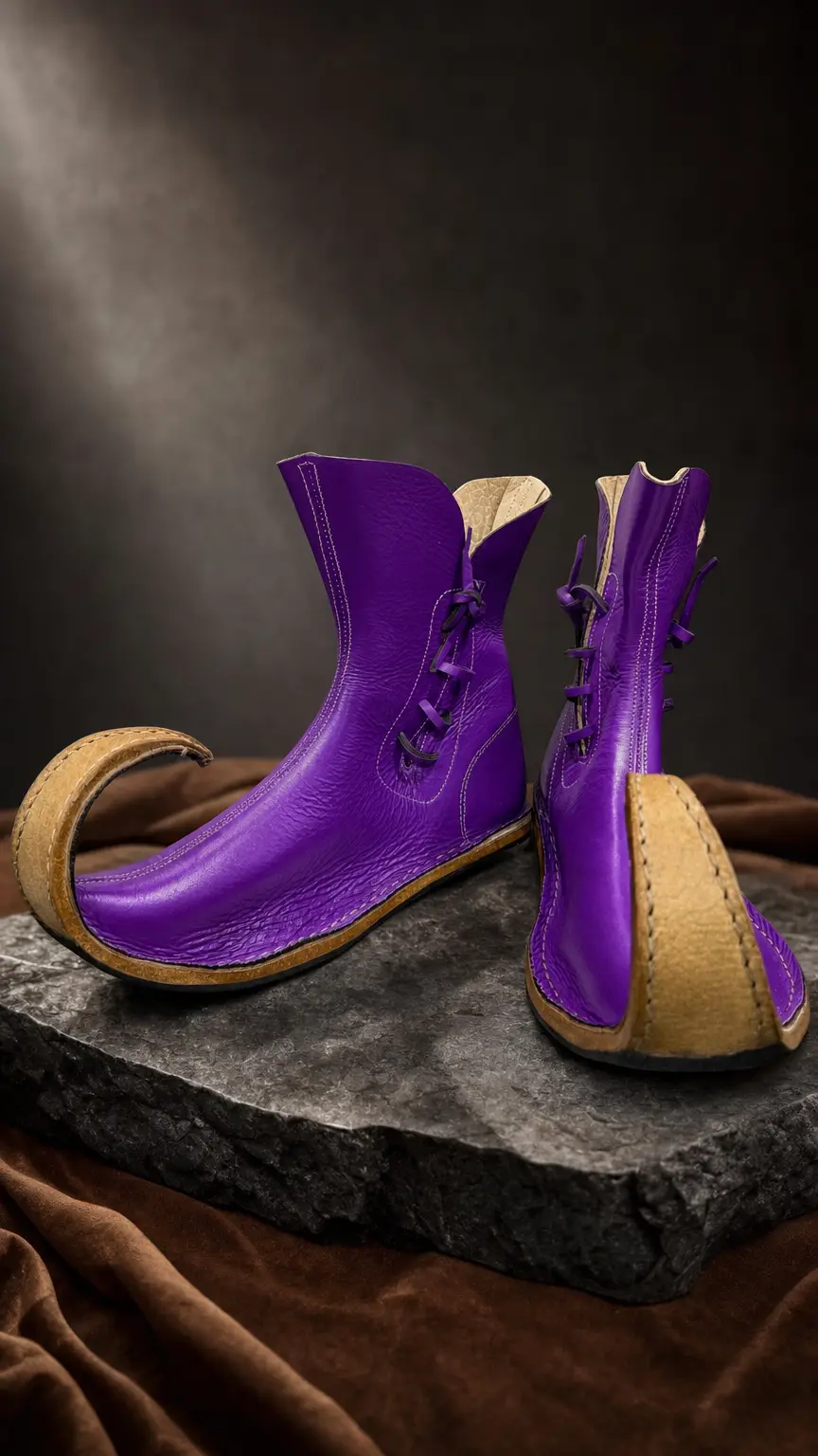 Poulaines: Medieval Pointed Toe Shoes | Handmade Leather