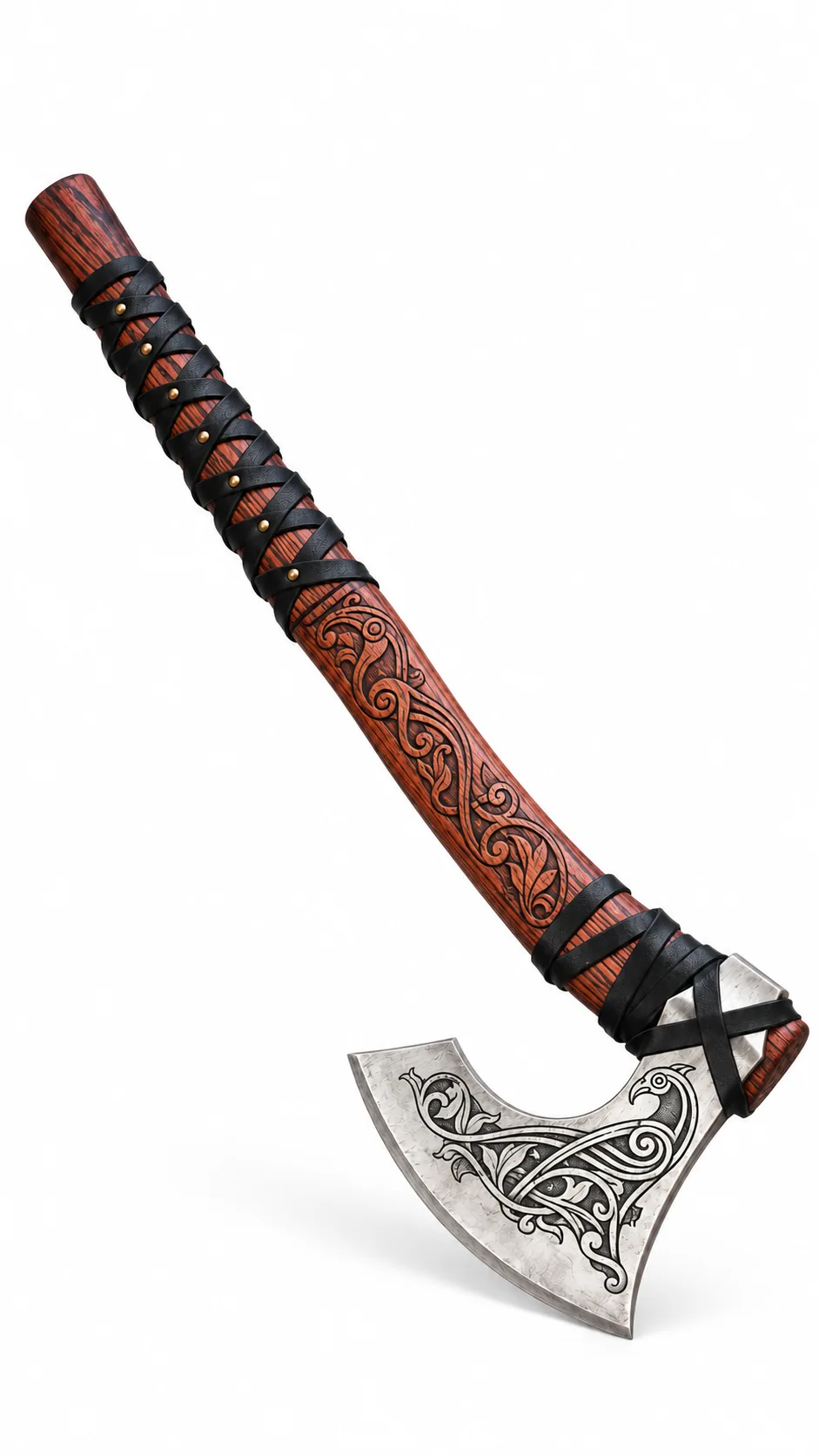 Ravenwarden Norse-Inspired Decorative Raven Axe
