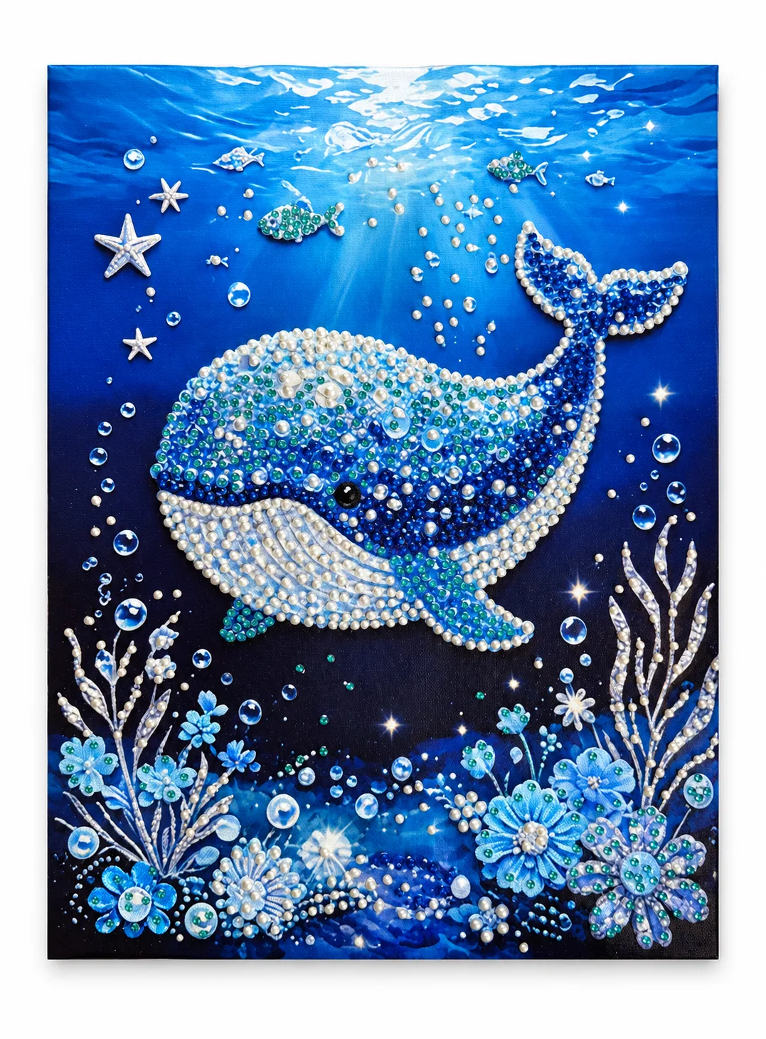 Ocean Dream Whale – Handmade Pearl & Diamond Art