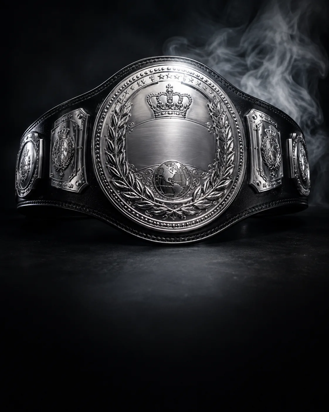 Championship Silver championship belt finish