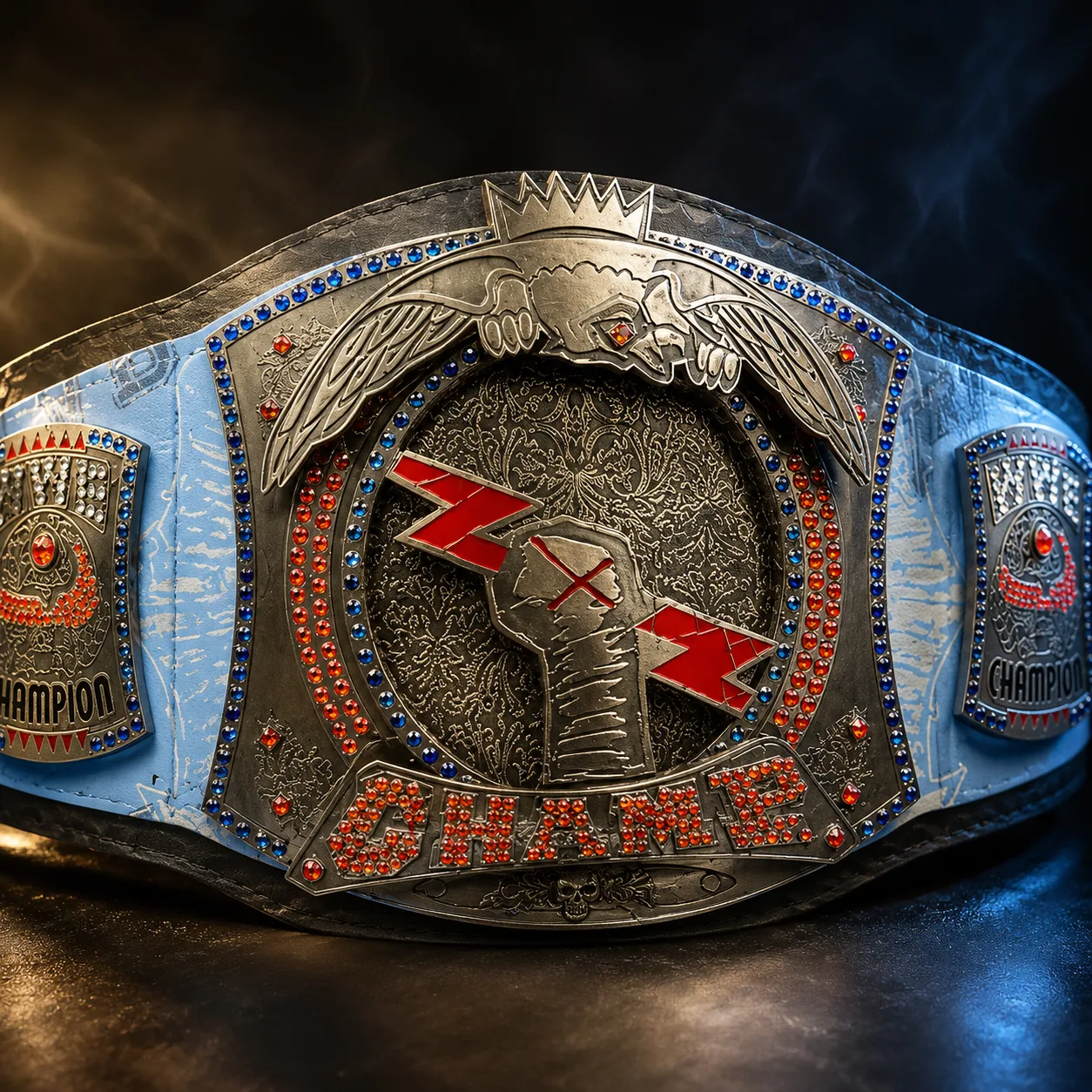 CM Punk 434-Day Record Custom Spinner Championship Belt media 3